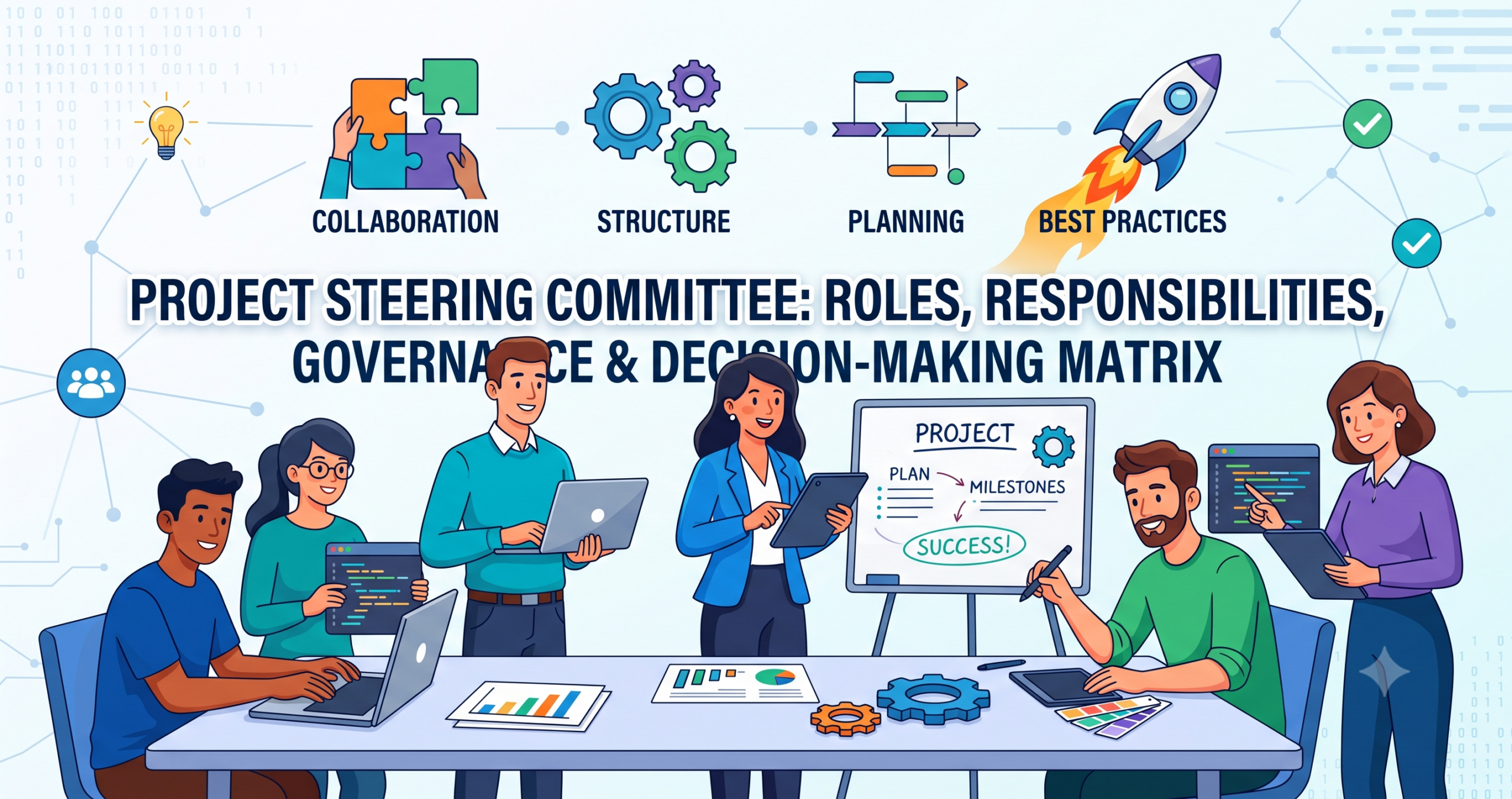 Project Steering Committee Roles, Responsibilities, Governance & Decision-Making Matrix